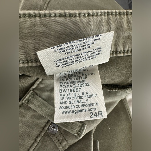 NEW $178 Adriano Goldschmied AG Jeans The Legging Ankle Skinny Olive LSS1389 24 - Picture 5 of 5